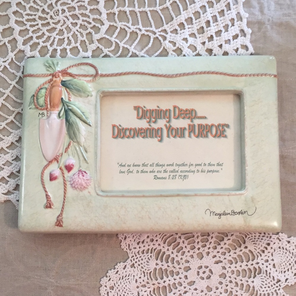 Marjolein Bastin Ceramic Photo Frame Hallmark New - Picture 5 of 15